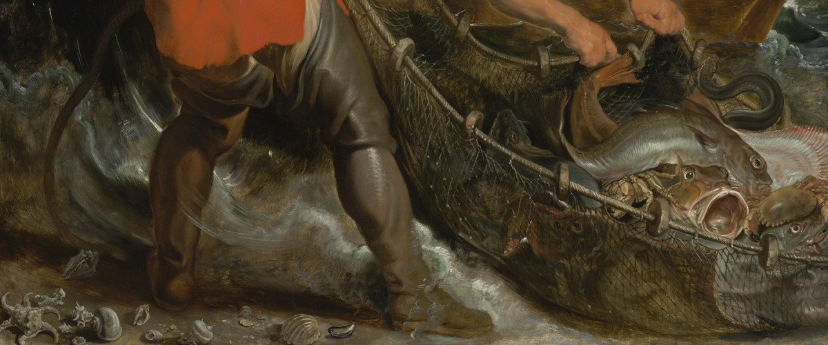 De wonderbare visvangst van Peter Paul Rubens (detail)